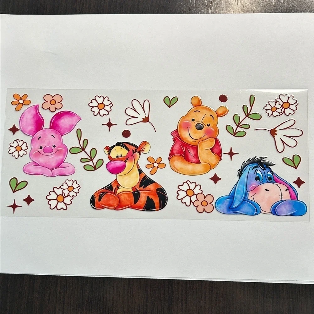 Pooh Close-up Cup Decal 155